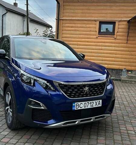 Синий Пежо 3008, объемом двигателя 2 л и пробегом 161 тыс. км за 18888 $, фото 1 на Automoto.ua