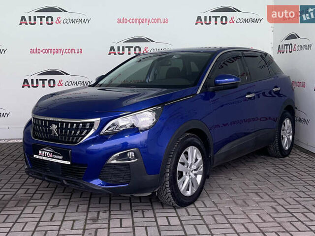 Синий Пежо 3008, объемом двигателя 1.5 л и пробегом 189 тыс. км за 19450 $, фото 1 на Automoto.ua