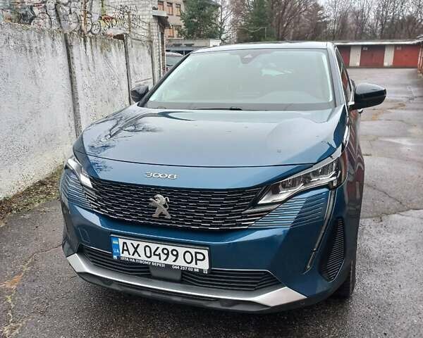 Синій Пежо 3008, об'ємом двигуна 1.5 л та пробігом 39 тис. км за 26500 $, фото 1 на Automoto.ua