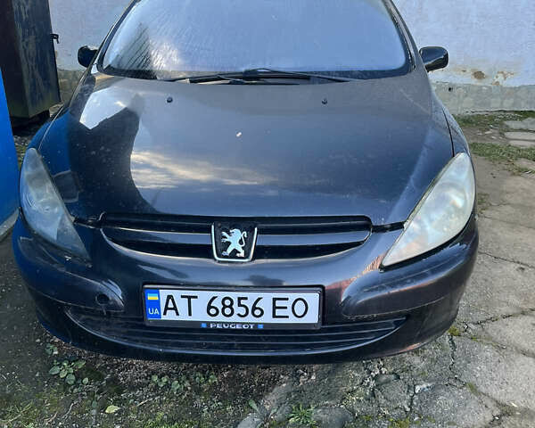 Черный Пежо 307, объемом двигателя 1.59 л и пробегом 280 тыс. км за 1000 $, фото 1 на Automoto.ua