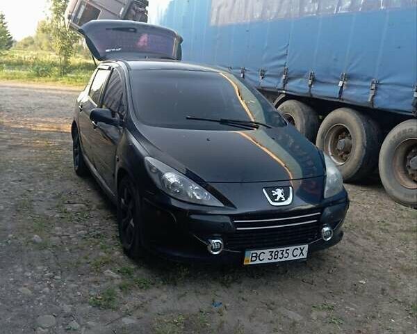Черный Пежо 307, объемом двигателя 2 л и пробегом 310 тыс. км за 2900 $, фото 1 на Automoto.ua