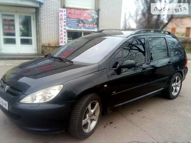 Чорний Пежо 307, об'ємом двигуна 2 л та пробігом 380 тис. км за 4300 $, фото 1 на Automoto.ua