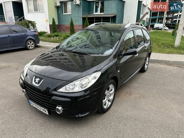 Черный Пежо 307, объемом двигателя 2 л и пробегом 336 тыс. км за 3500 $, фото 1 на Automoto.ua