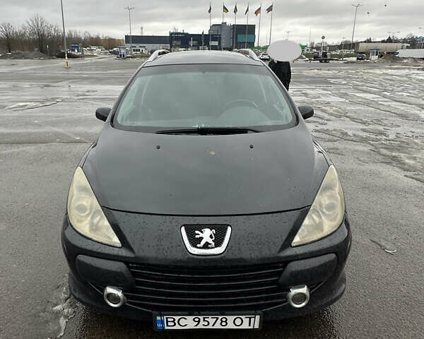Черный Пежо 307, объемом двигателя 2 л и пробегом 223 тыс. км за 3800 $, фото 1 на Automoto.ua