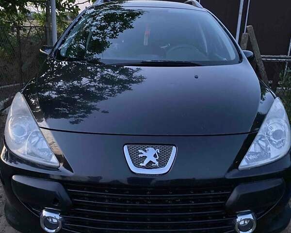 Черный Пежо 307, объемом двигателя 1.59 л и пробегом 290 тыс. км за 4200 $, фото 1 на Automoto.ua