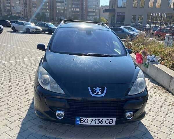 Чорний Пежо 307, об'ємом двигуна 2 л та пробігом 269 тис. км за 4500 $, фото 1 на Automoto.ua