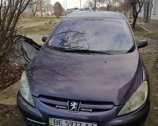 Фиолетовый Пежо 307, объемом двигателя 1.4 л и пробегом 253 тыс. км за 3200 $, фото 1 на Automoto.ua