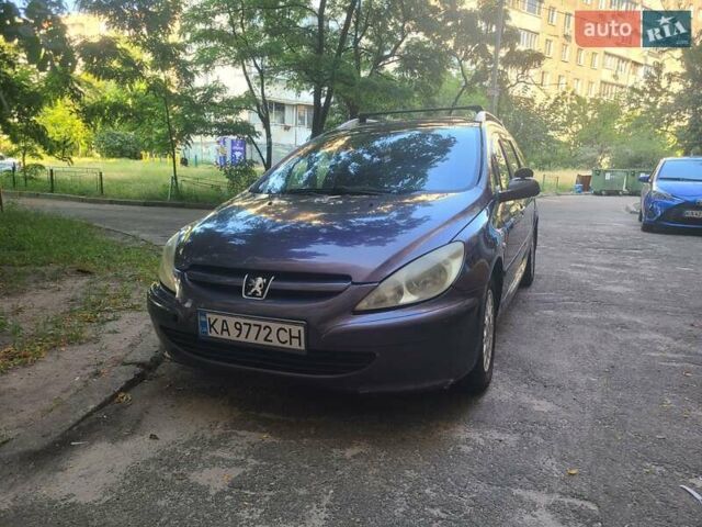 Фиолетовый Пежо 307, объемом двигателя 1.6 л и пробегом 325 тыс. км за 3600 $, фото 1 на Automoto.ua