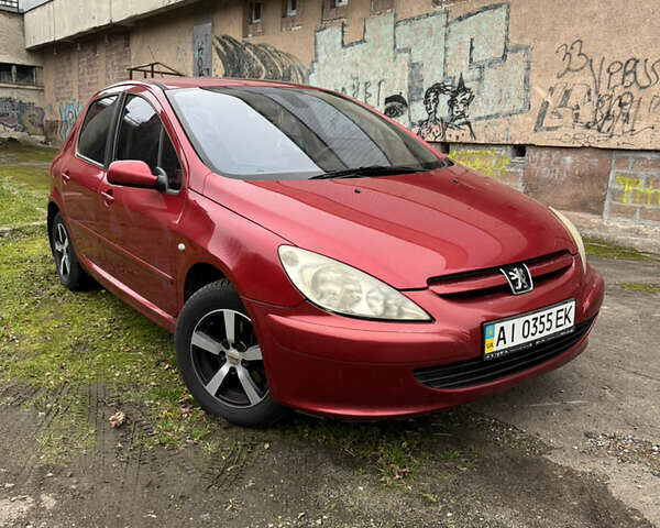 Красный Пежо 307, объемом двигателя 1.59 л и пробегом 155 тыс. км за 3900 $, фото 1 на Automoto.ua