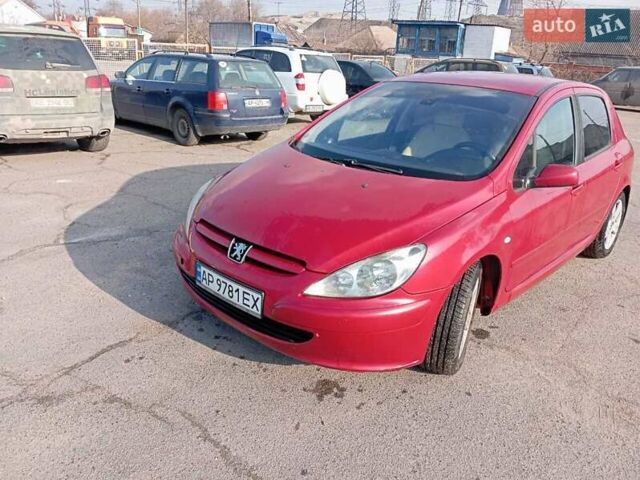 Червоний Пежо 307, об'ємом двигуна 2 л та пробігом 230 тис. км за 3200 $, фото 1 на Automoto.ua