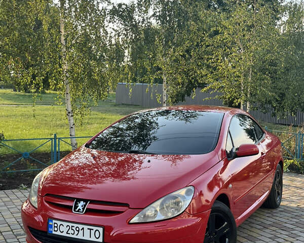 Красный Пежо 307, объемом двигателя 2 л и пробегом 250 тыс. км за 4850 $, фото 1 на Automoto.ua
