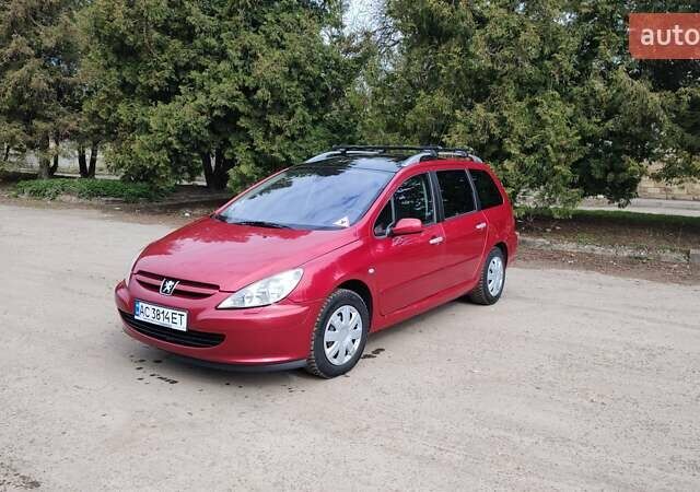 Червоний Пежо 307, об'ємом двигуна 2 л та пробігом 280 тис. км за 2200 $, фото 1 на Automoto.ua