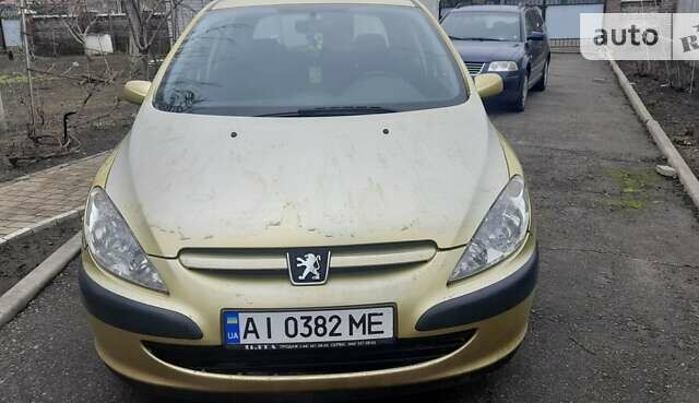 Жовтий Пежо 307, об'ємом двигуна 2 л та пробігом 210 тис. км за 3499 $, фото 1 на Automoto.ua