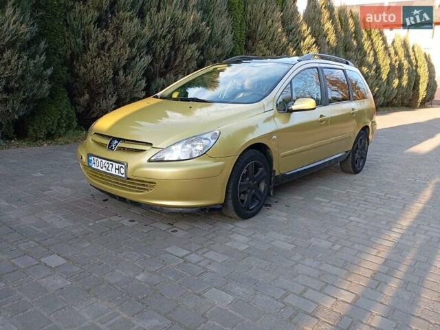 Жовтий Пежо 307, об'ємом двигуна 1.97 л та пробігом 382 тис. км за 2900 $, фото 1 на Automoto.ua
