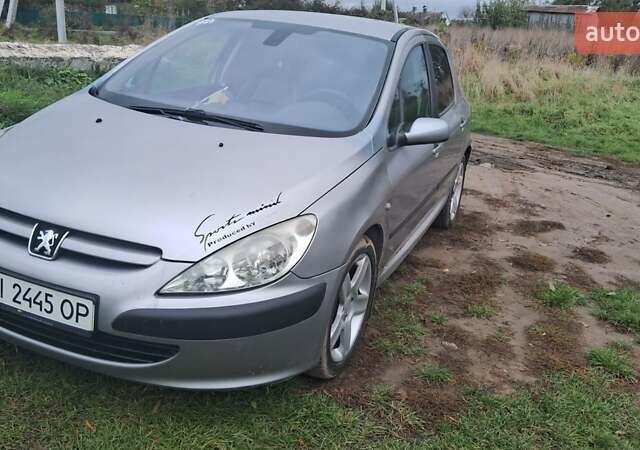 Серый Пежо 307, объемом двигателя 2 л и пробегом 328 тыс. км за 3000 $, фото 1 на Automoto.ua
