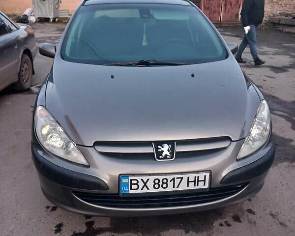 Серый Пежо 307, объемом двигателя 1.6 л и пробегом 330 тыс. км за 3050 $, фото 1 на Automoto.ua