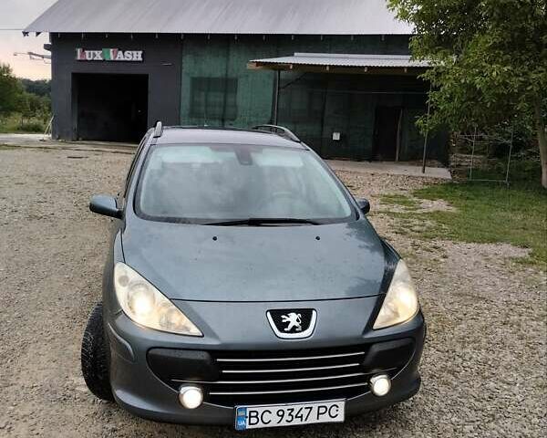 Серый Пежо 307, объемом двигателя 2 л и пробегом 250 тыс. км за 4700 $, фото 1 на Automoto.ua