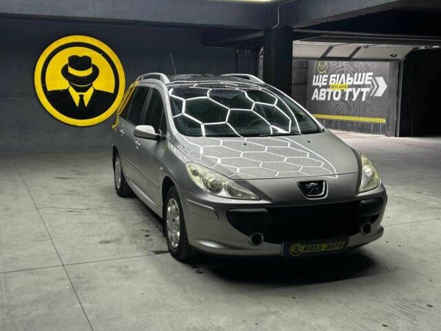 Серый Пежо 307, объемом двигателя 1.6 л и пробегом 282 тыс. км за 5400 $, фото 1 на Automoto.ua