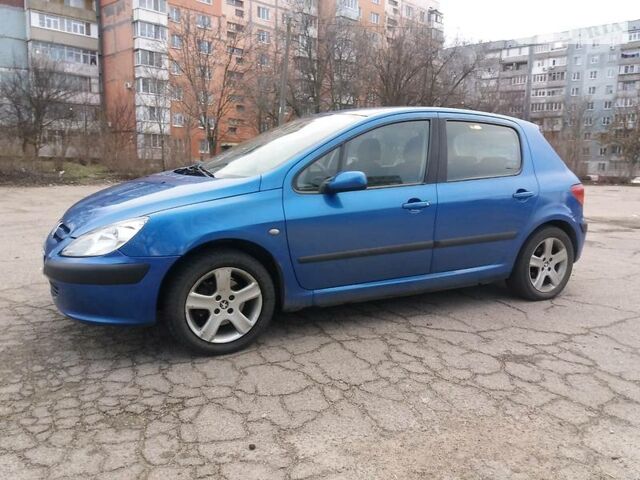 Синий Пежо 307, объемом двигателя 2 л и пробегом 1 тыс. км за 3990 $, фото 1 на Automoto.ua