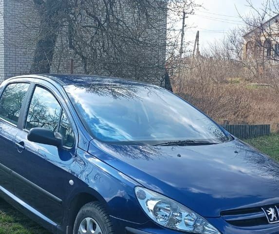 Синий Пежо 307, объемом двигателя 1.6 л и пробегом 300 тыс. км за 4500 $, фото 1 на Automoto.ua