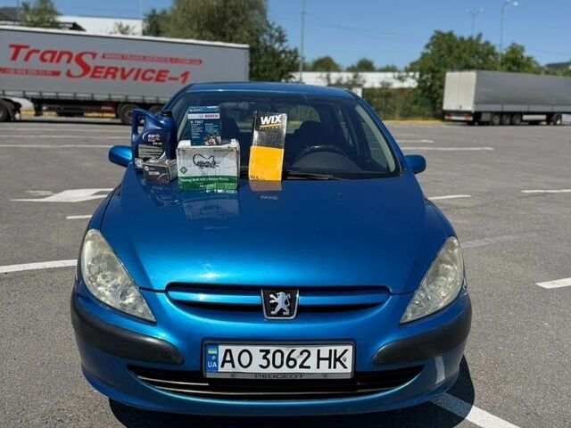Синий Пежо 307, объемом двигателя 1.4 л и пробегом 370 тыс. км за 2700 $, фото 1 на Automoto.ua