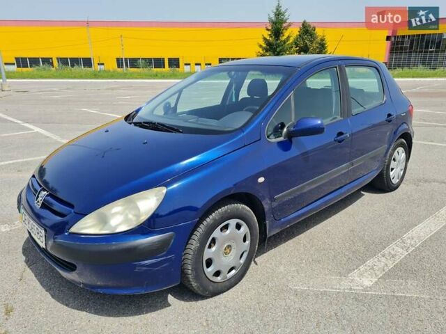 Синій Пежо 307, об'ємом двигуна 1.59 л та пробігом 189 тис. км за 3199 $, фото 1 на Automoto.ua