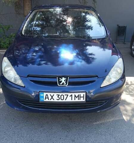Синій Пежо 307, об'ємом двигуна 2 л та пробігом 430 тис. км за 3400 $, фото 1 на Automoto.ua