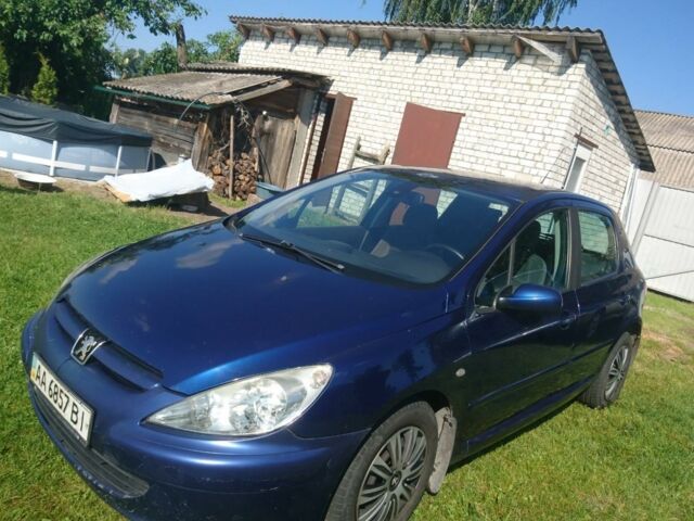 Синий Пежо 307, объемом двигателя 2 л и пробегом 246 тыс. км за 3300 $, фото 1 на Automoto.ua
