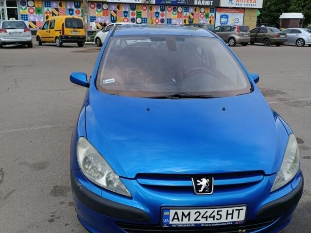 Синий Пежо 307, объемом двигателя 1.6 л и пробегом 279 тыс. км за 3813 $, фото 1 на Automoto.ua