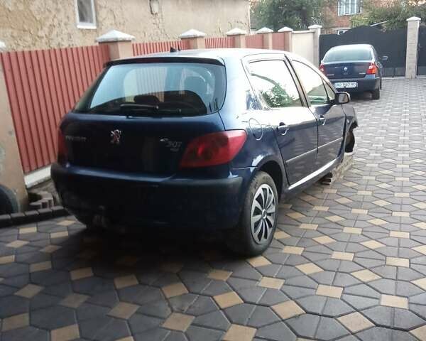Синий Пежо 307, объемом двигателя 2 л и пробегом 347 тыс. км за 999 $, фото 1 на Automoto.ua