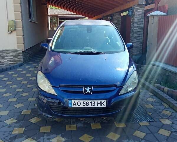 Синий Пежо 307, объемом двигателя 2 л и пробегом 357 тыс. км за 999 $, фото 1 на Automoto.ua