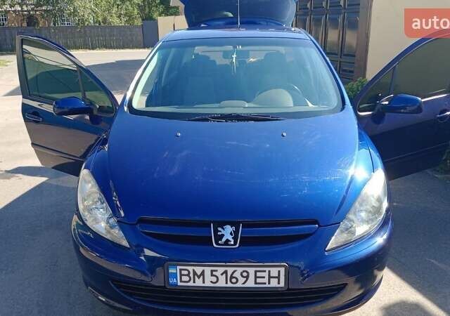 Синий Пежо 307, объемом двигателя 2 л и пробегом 183 тыс. км за 5000 $, фото 1 на Automoto.ua