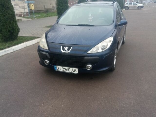 Синий Пежо 307, объемом двигателя 2 л и пробегом 197 тыс. км за 3300 $, фото 1 на Automoto.ua