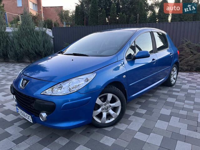 Синій Пежо 307, об'ємом двигуна 2 л та пробігом 393 тис. км за 3450 $, фото 1 на Automoto.ua
