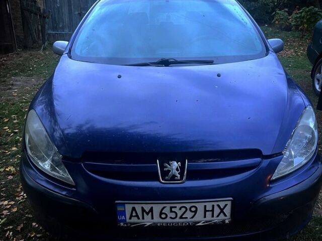 Синий Пежо 307, объемом двигателя 2 л и пробегом 500 тыс. км за 1405 $, фото 1 на Automoto.ua