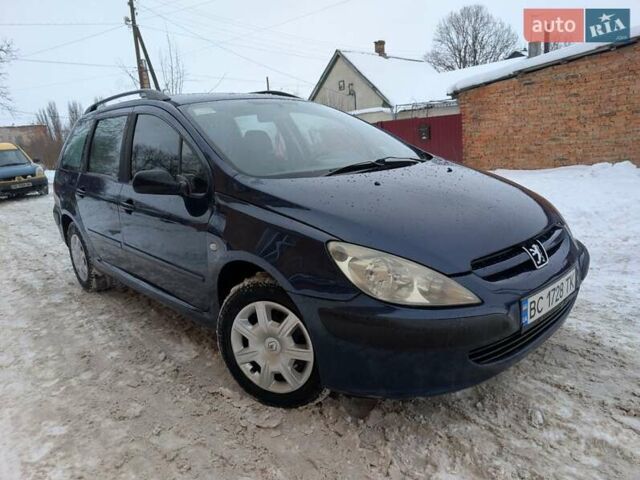 Синій Пежо 307, об'ємом двигуна 1.59 л та пробігом 264 тис. км за 2850 $, фото 1 на Automoto.ua