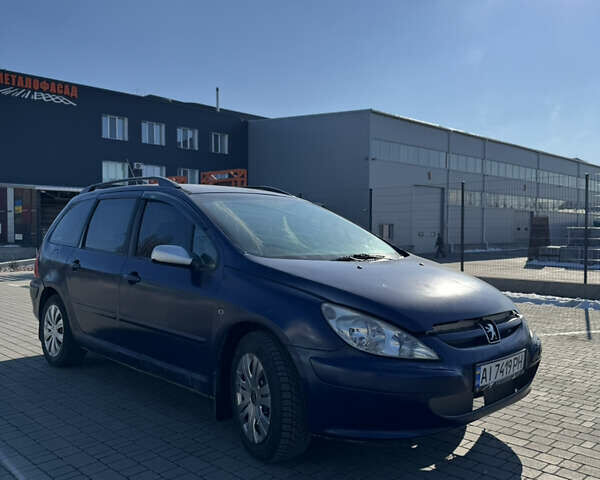 Синій Пежо 307, об'ємом двигуна 2 л та пробігом 340 тис. км за 2350 $, фото 1 на Automoto.ua