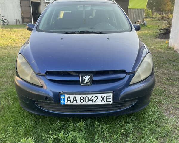 Синий Пежо 307, объемом двигателя 1.6 л и пробегом 300 тыс. км за 2800 $, фото 1 на Automoto.ua