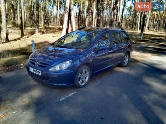 Синій Пежо 307, об'ємом двигуна 2 л та пробігом 270 тис. км за 3950 $, фото 1 на Automoto.ua