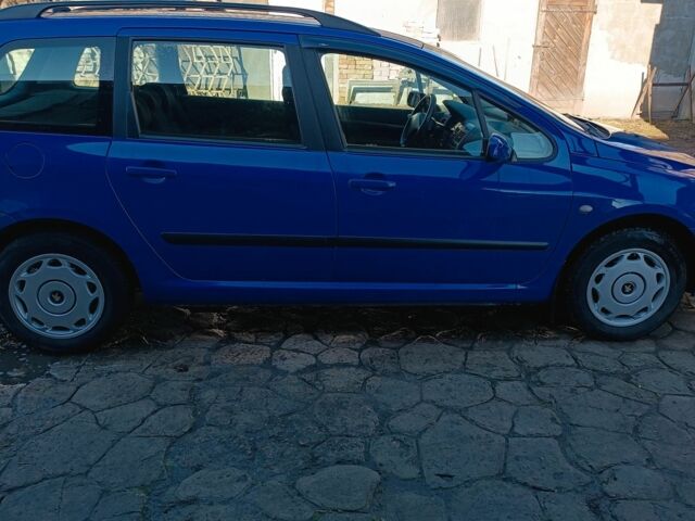 Синий Пежо 307, объемом двигателя 1.4 л и пробегом 300 тыс. км за 4100 $, фото 1 на Automoto.ua