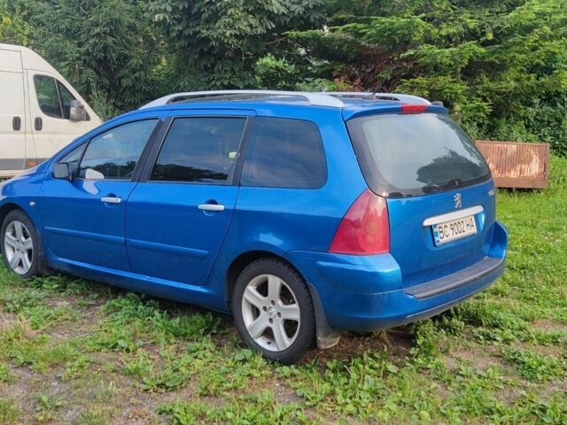 Синий Пежо 307, объемом двигателя 1.59 л и пробегом 313 тыс. км за 2999 $, фото 1 на Automoto.ua