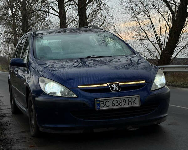 Синій Пежо 307, об'ємом двигуна 2 л та пробігом 320 тис. км за 2700 $, фото 1 на Automoto.ua