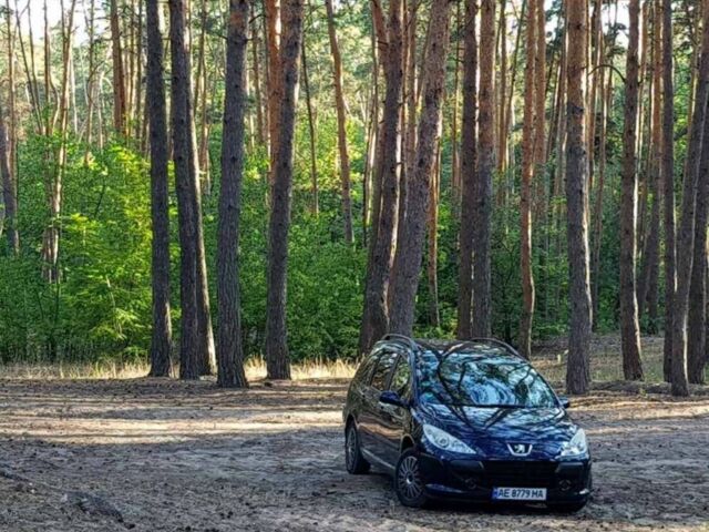 Синий Пежо 307, объемом двигателя 1.6 л и пробегом 315 тыс. км за 3300 $, фото 1 на Automoto.ua