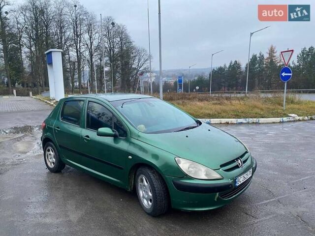 Зеленый Пежо 307, объемом двигателя 2 л и пробегом 424 тыс. км за 3000 $, фото 1 на Automoto.ua