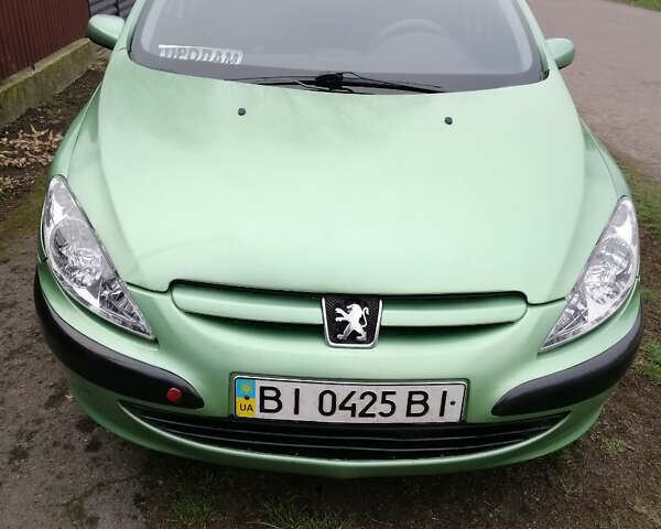 Зелений Пежо 307, об'ємом двигуна 1.4 л та пробігом 284 тис. км за 3000 $, фото 1 на Automoto.ua