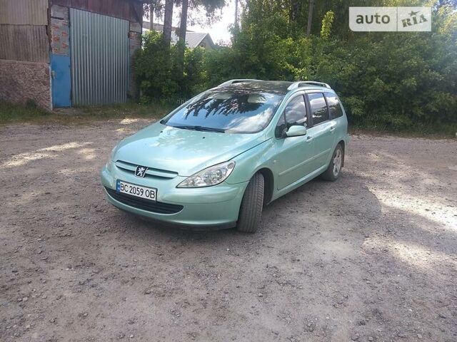Зелений Пежо 307, об'ємом двигуна 2 л та пробігом 397 тис. км за 4000 $, фото 1 на Automoto.ua