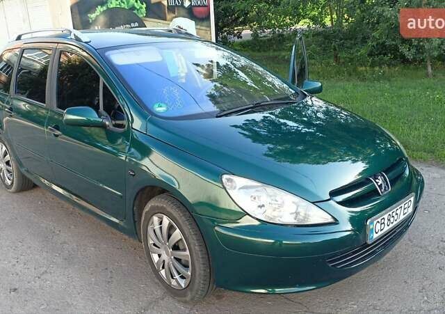 Зеленый Пежо 307, объемом двигателя 1.6 л и пробегом 255 тыс. км за 3700 $, фото 1 на Automoto.ua