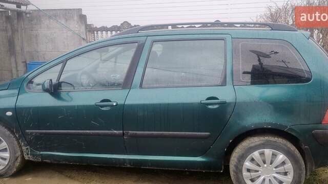 Зелений Пежо 307, об'ємом двигуна 1.59 л та пробігом 349 тис. км за 2400 $, фото 1 на Automoto.ua
