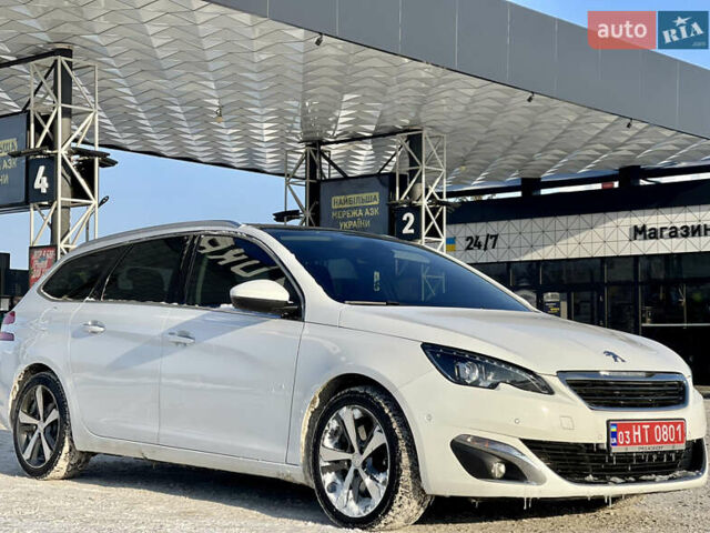Белый Пежо 308, объемом двигателя 2 л и пробегом 234 тыс. км за 11650 $, фото 1 на Automoto.ua