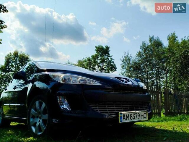 Черный Пежо 308, объемом двигателя 1.6 л и пробегом 335 тыс. км за 4900 $, фото 1 на Automoto.ua